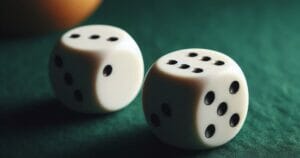 Two dice side by side